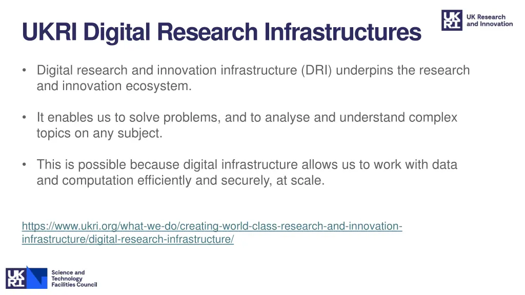 ukri digital research infrastructures