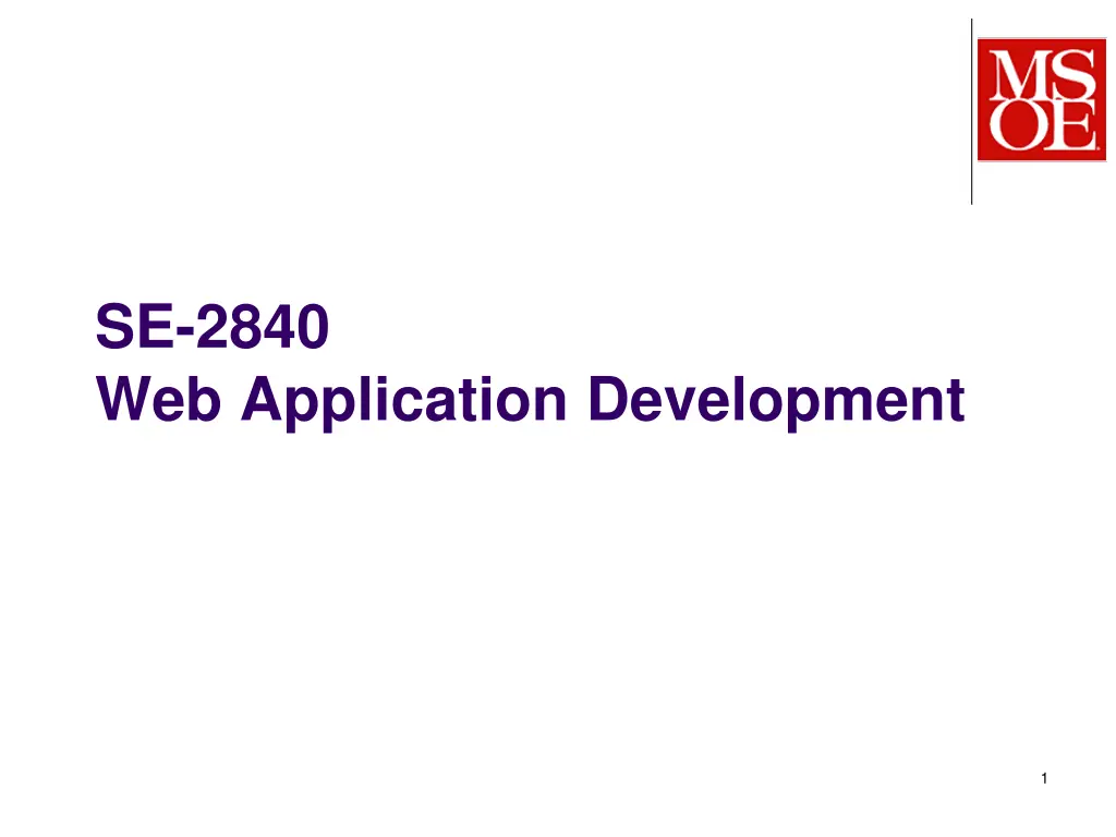 se 2840 web application development