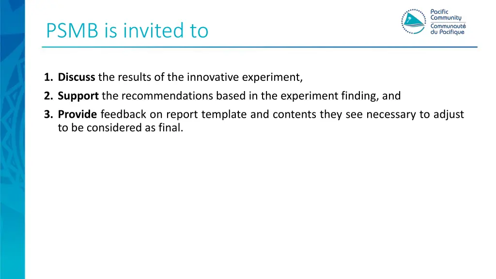psmb is invited to
