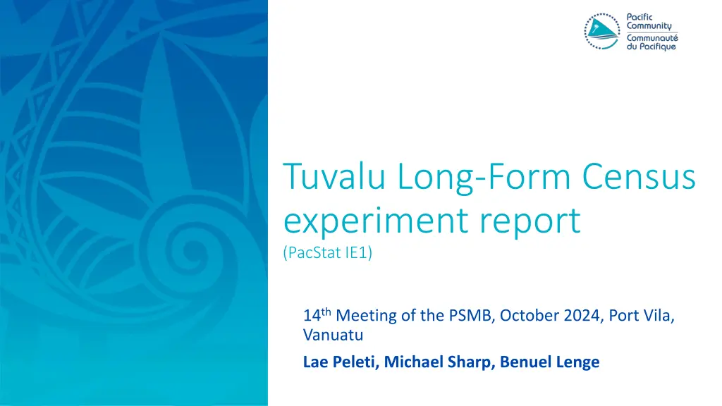 tuvalu long form census experiment report pacstat