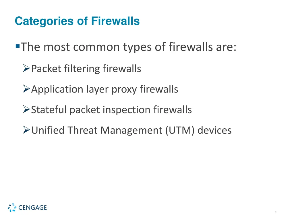 categories of firewalls