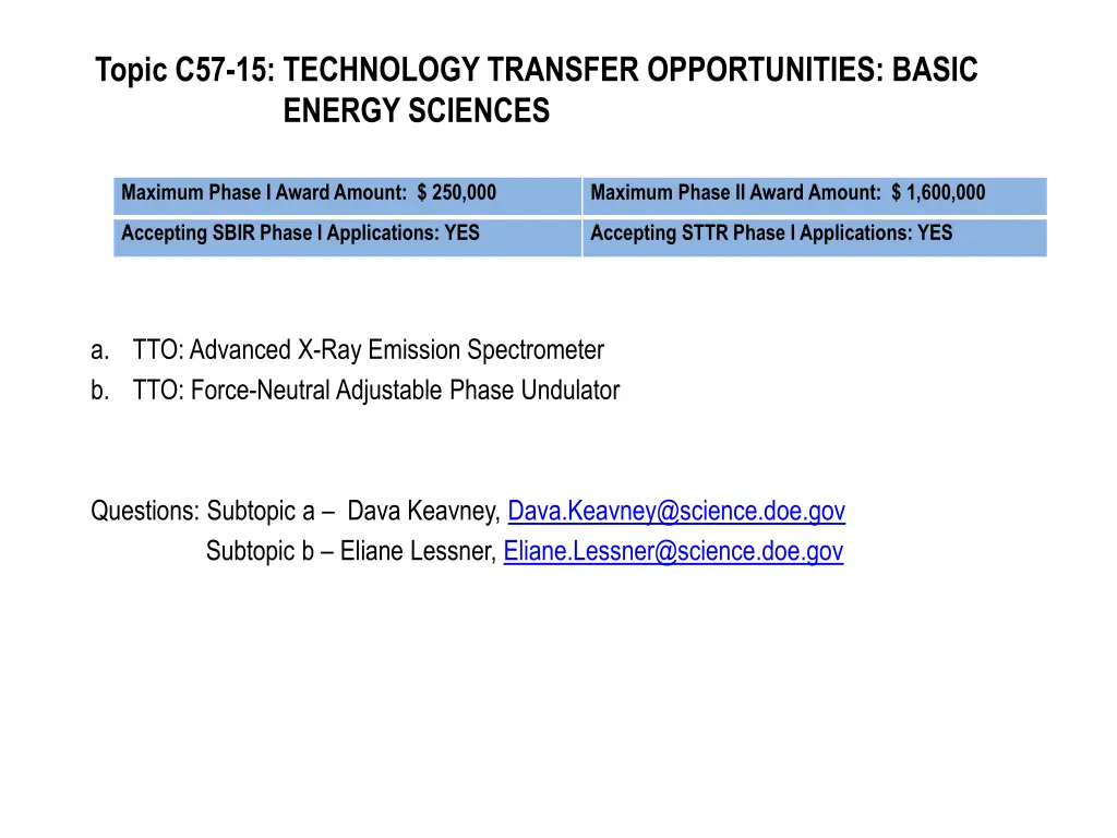 topic c57 15 technology transfer opportunities