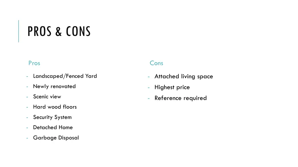 pros cons 2