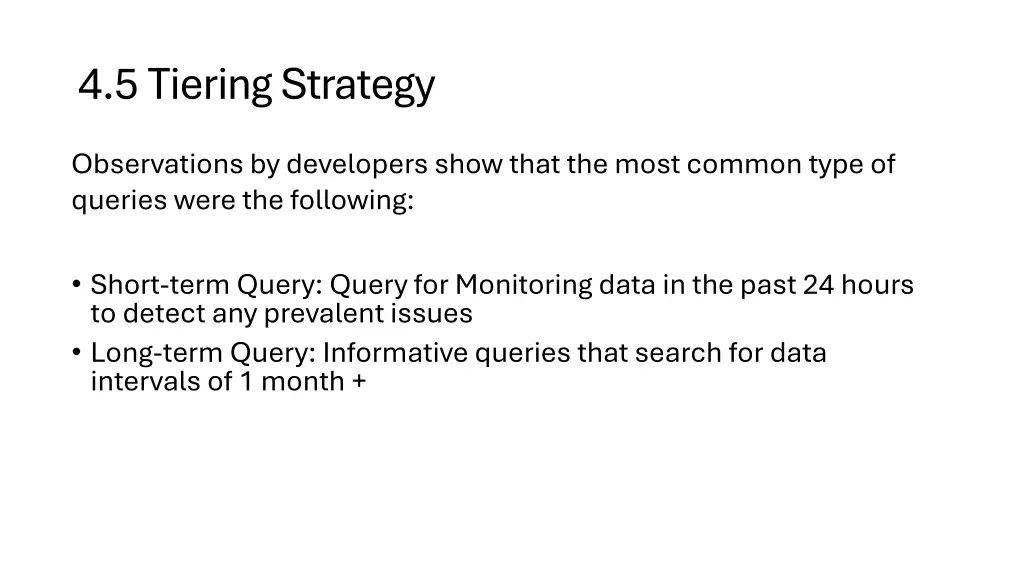 4 5 tiering strategy
