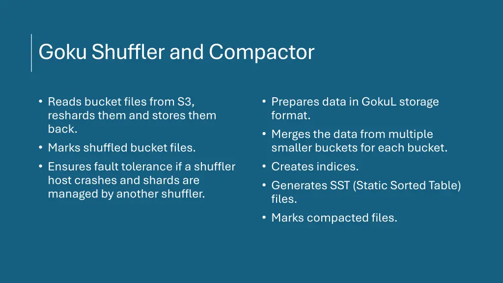 goku shuffler and compactor