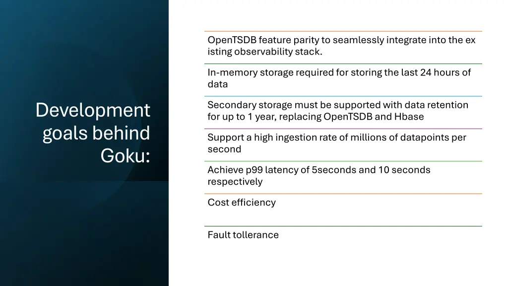 opentsdb feature parity to seamlessly integrate