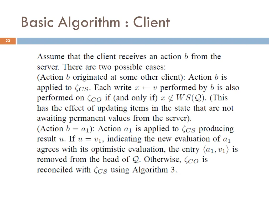 basic algorithm client
