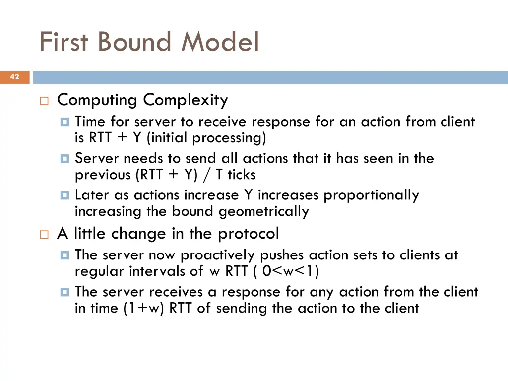 first bound model 1