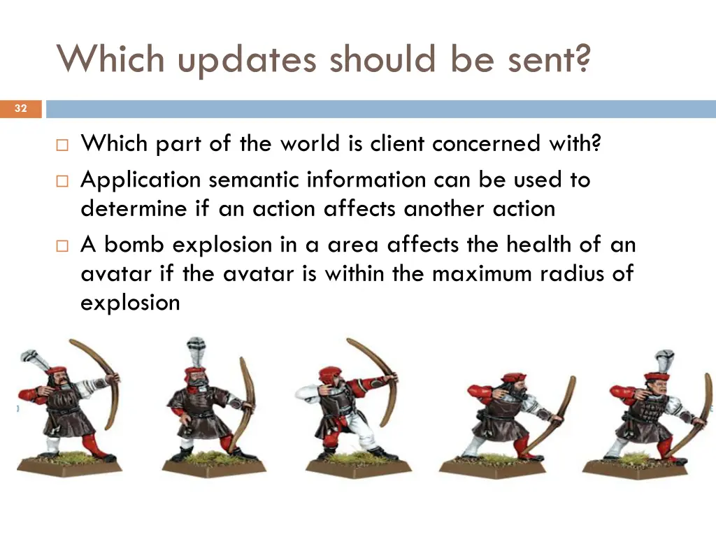 which updates should be sent