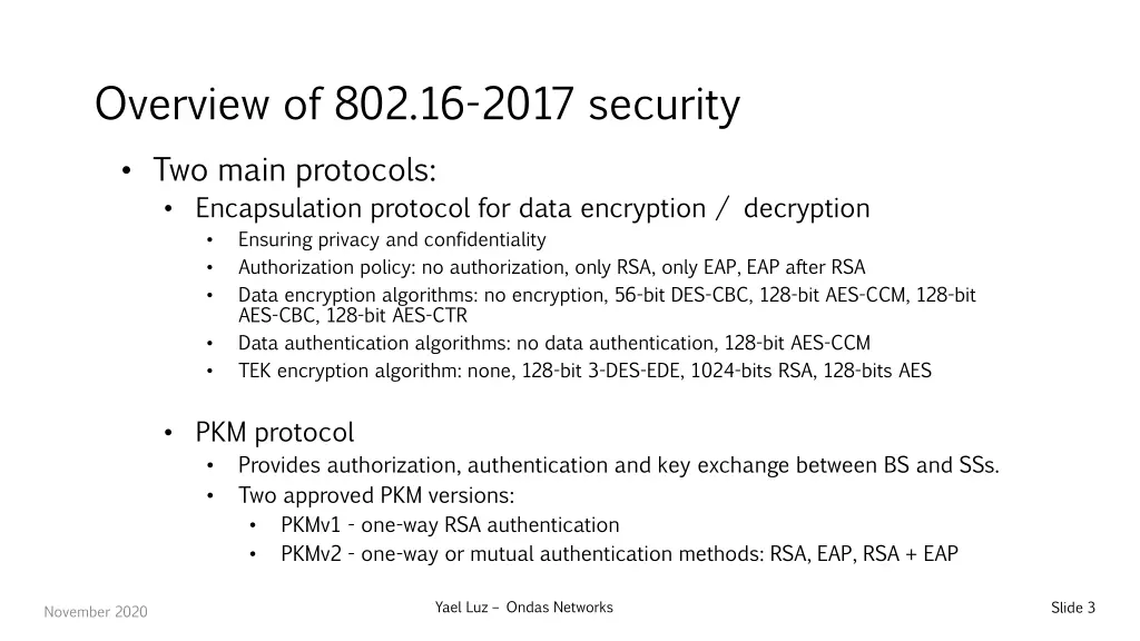 overview of 802 16 2017 security