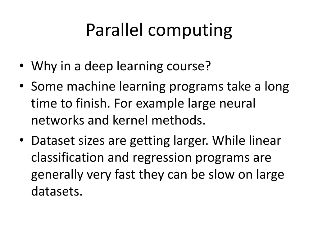 parallel computing