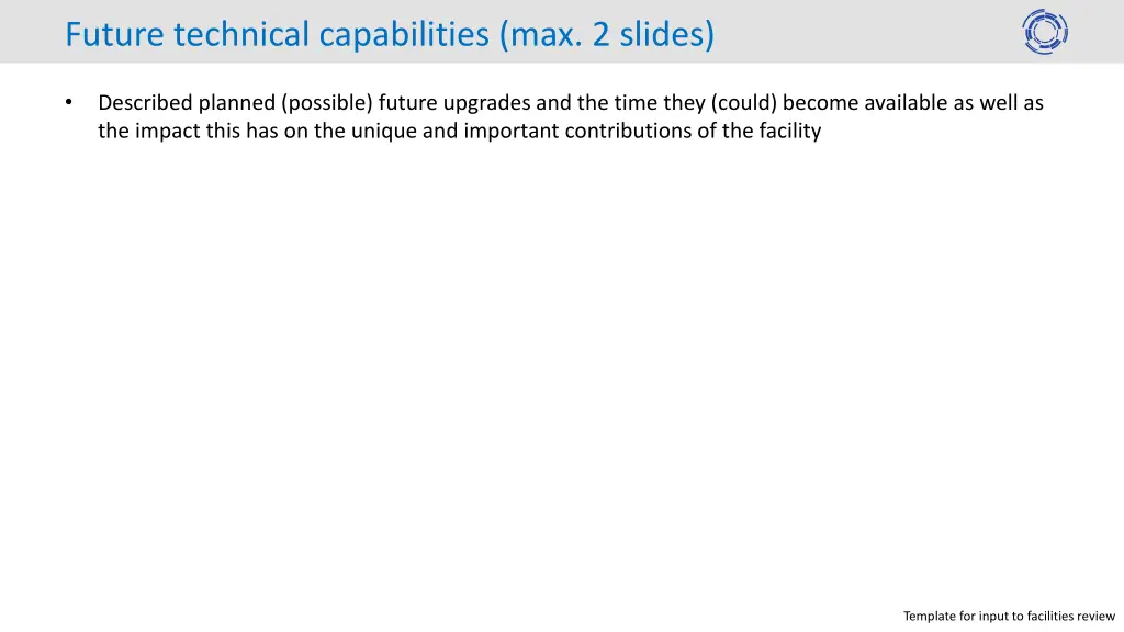 future technical capabilities max 2 slides