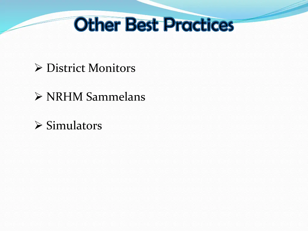 other best practices