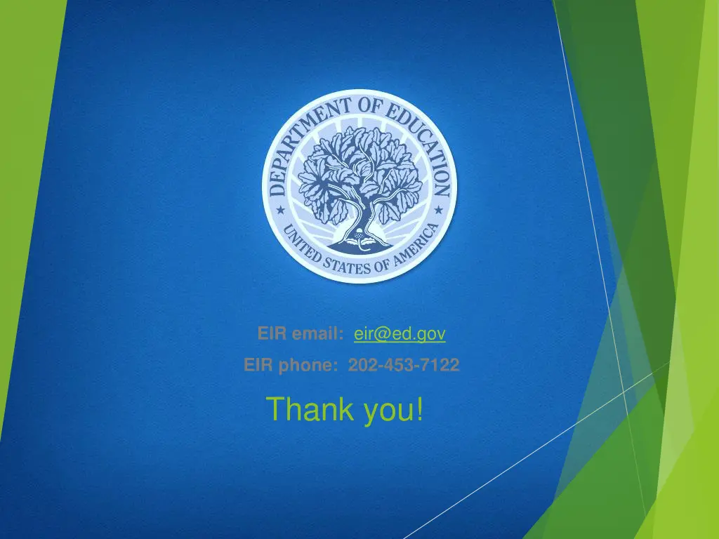eir email eir@ed gov