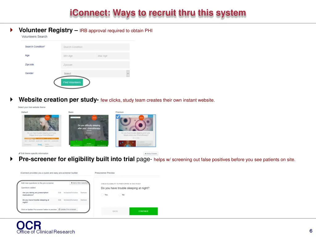 iconnect ways to recruit thru this system