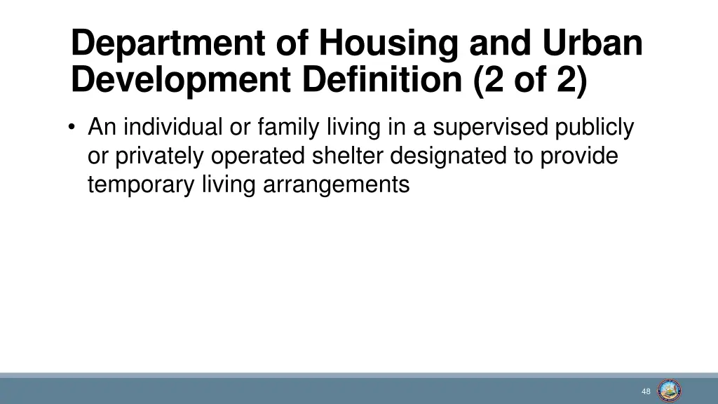 department of housing and urban development 1