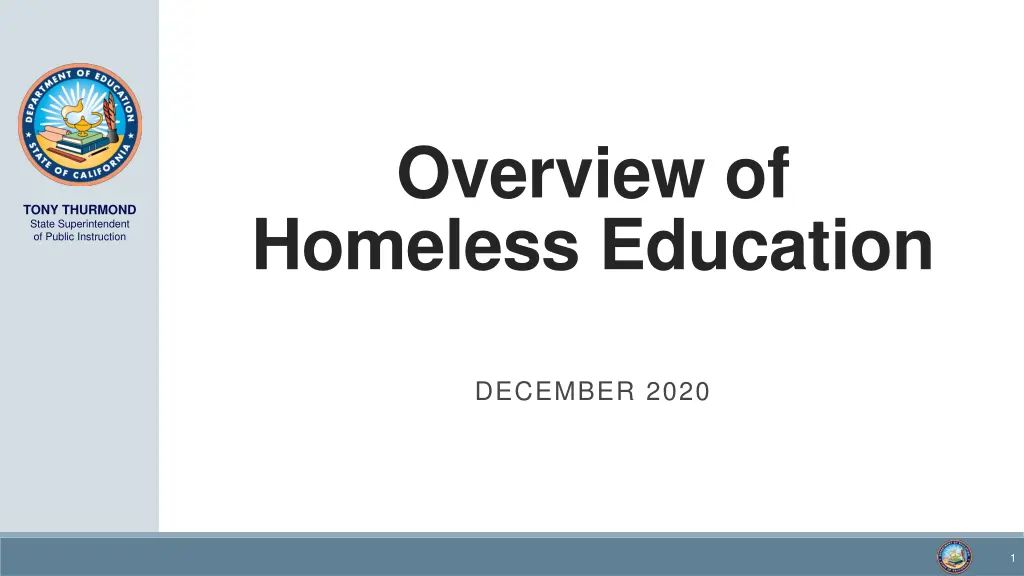 overview of homeless education