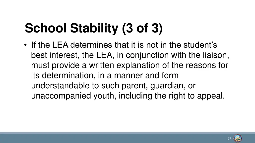 school stability 3 of 3