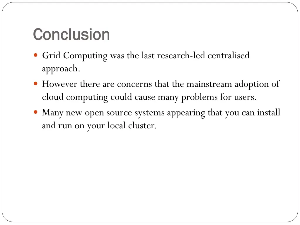 conclusion conclusion