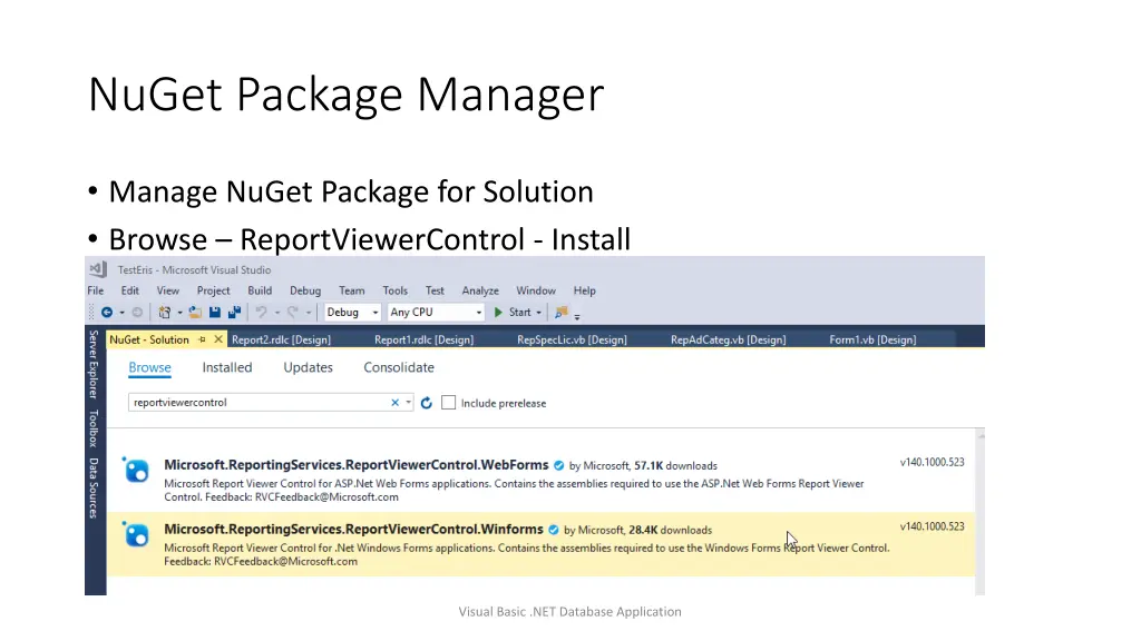 nuget package manager