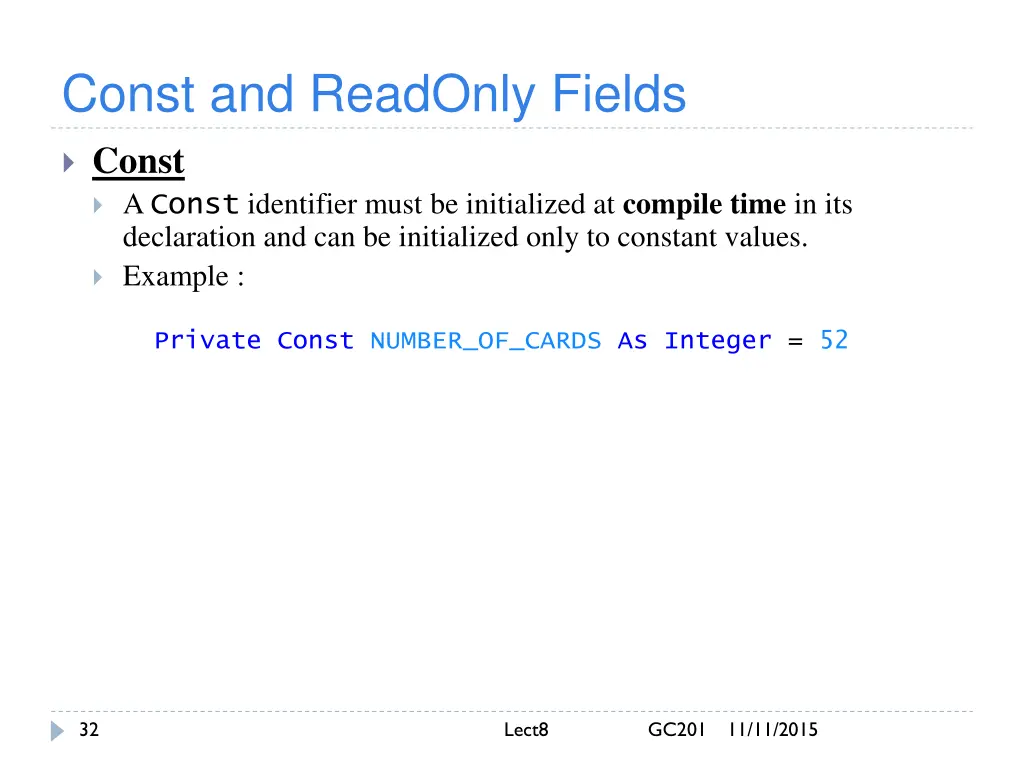 const and readonly fields 1