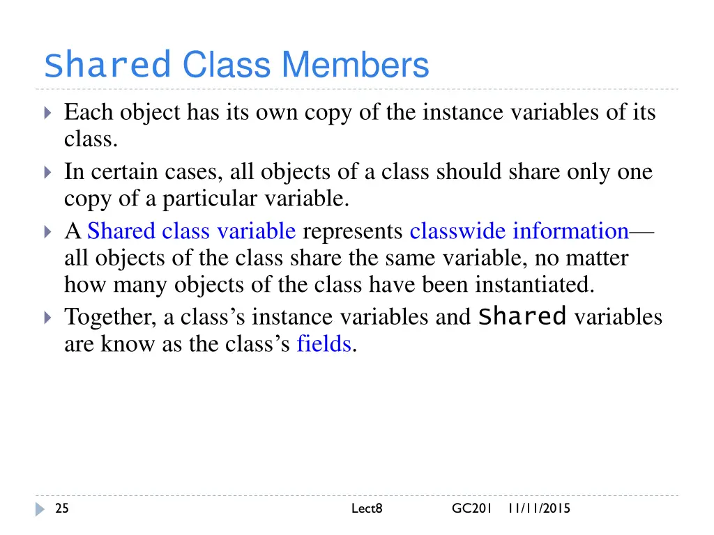 shared class members