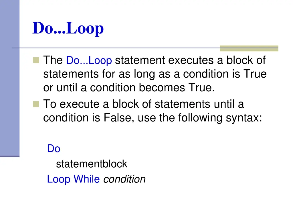 do loop