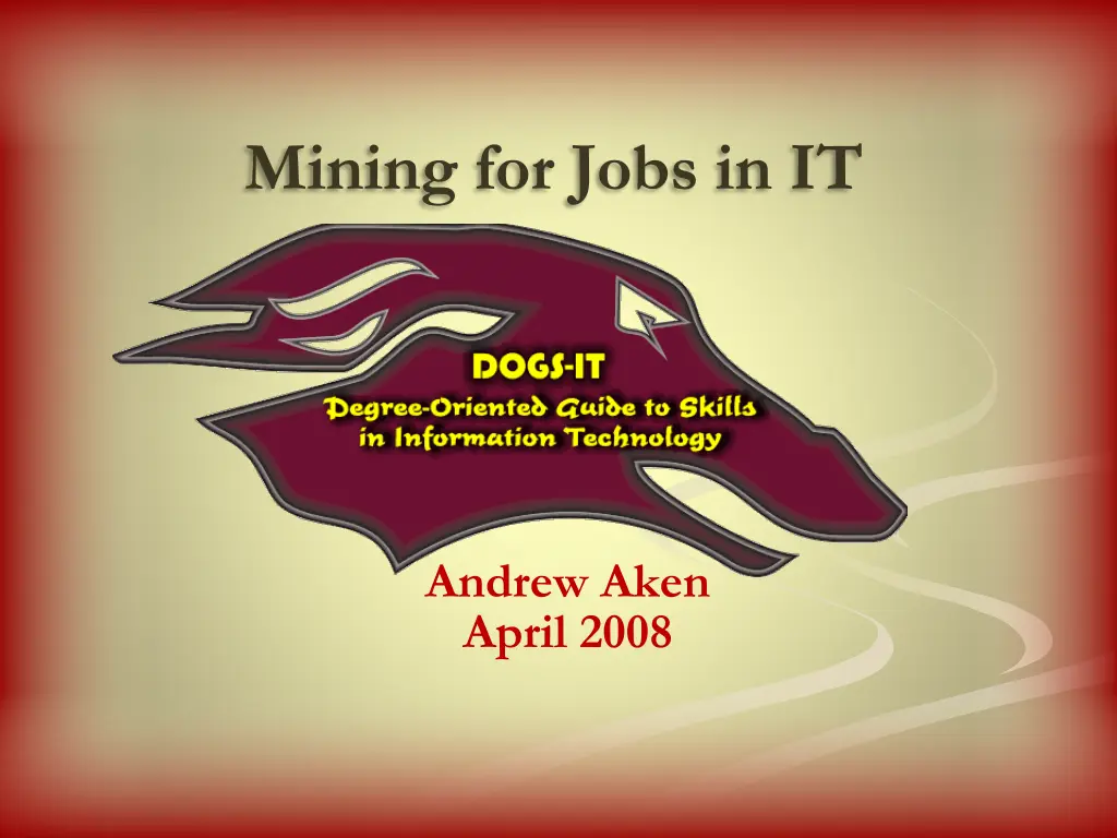 mining for jobs in it