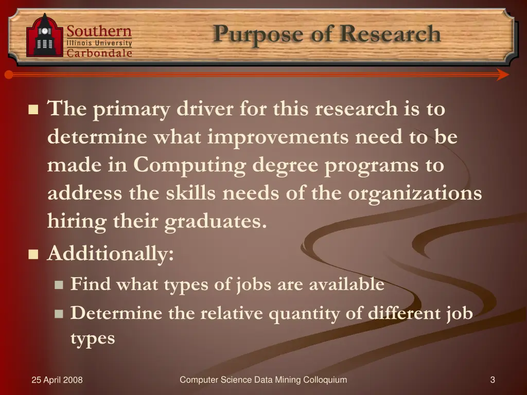 purpose of research