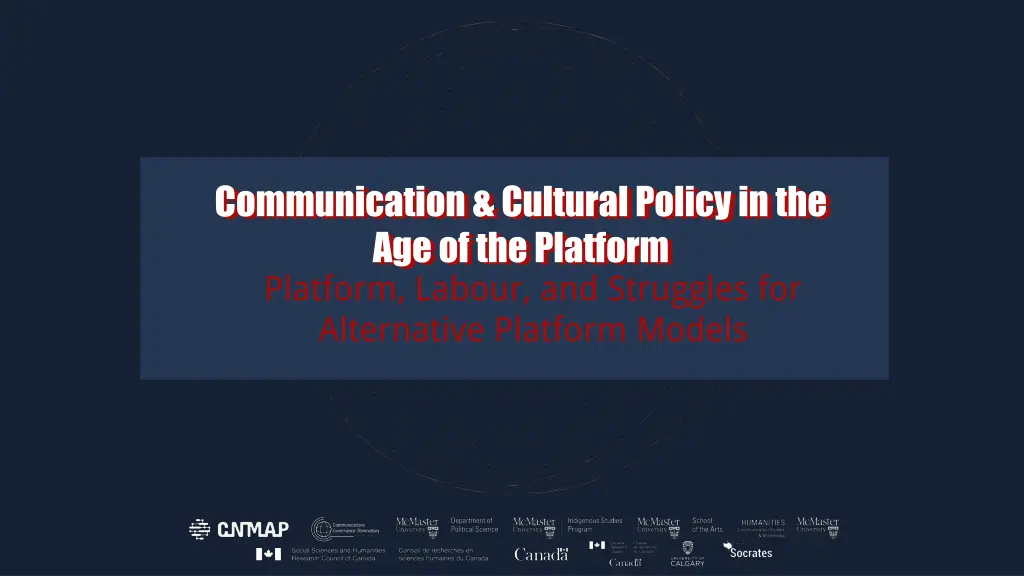 communication cultural policy in the 13