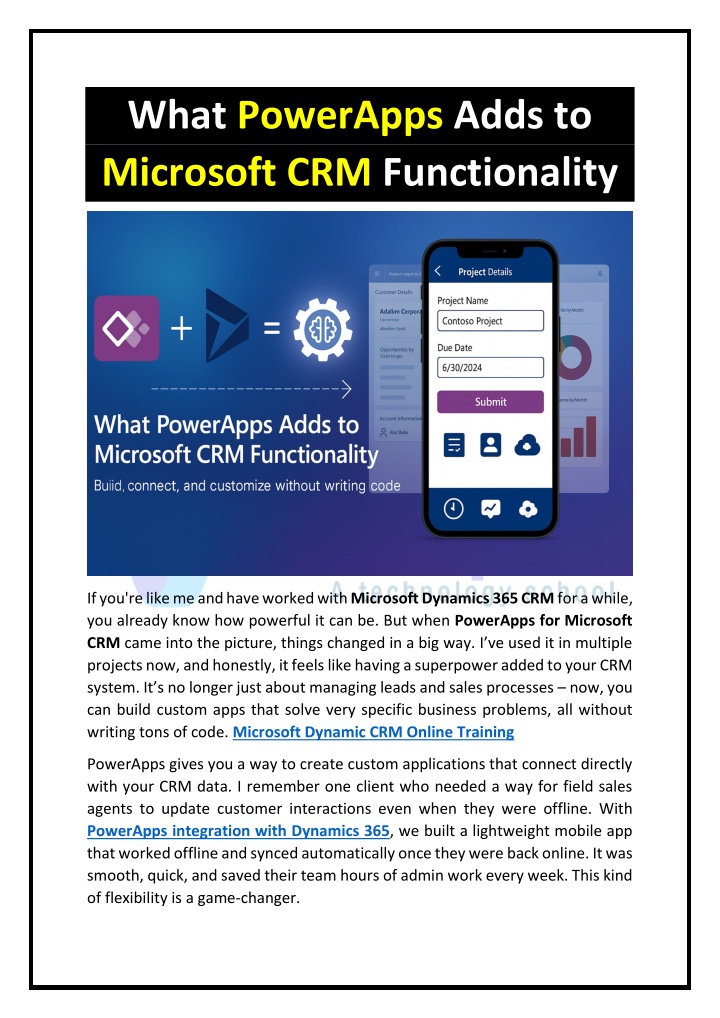 what powerapps adds to microsoft crm functionality