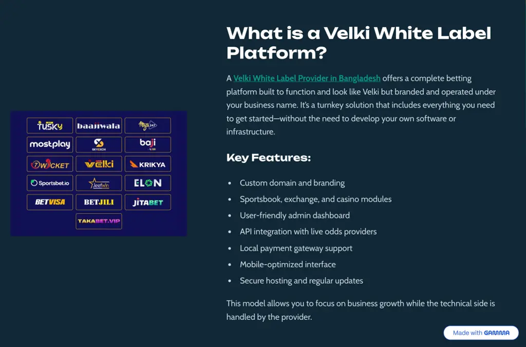what is a velki white label platform