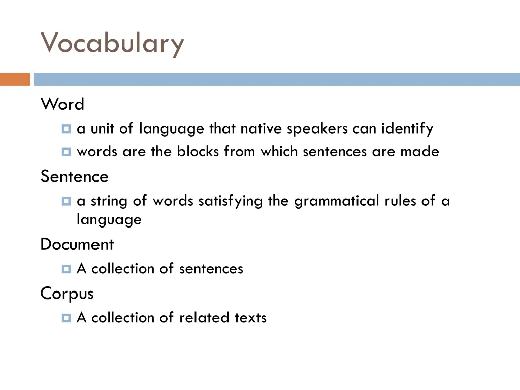 vocabulary