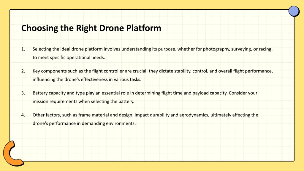choosing the right drone platform