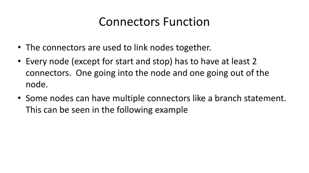 connectors function 1