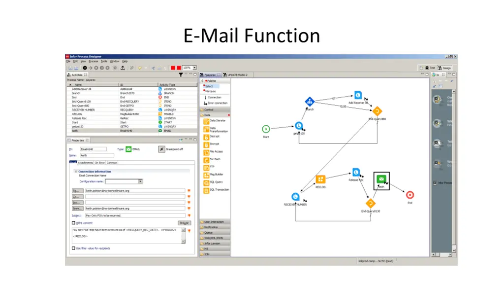 e mail function