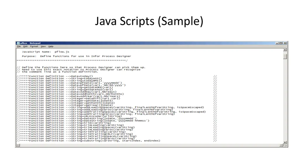 java scripts sample