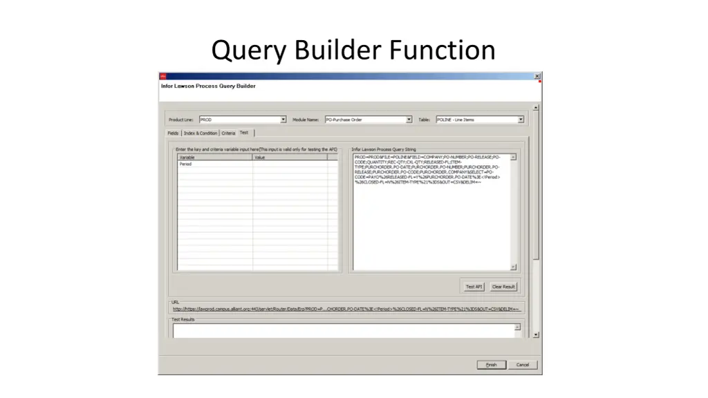 query builder function 2