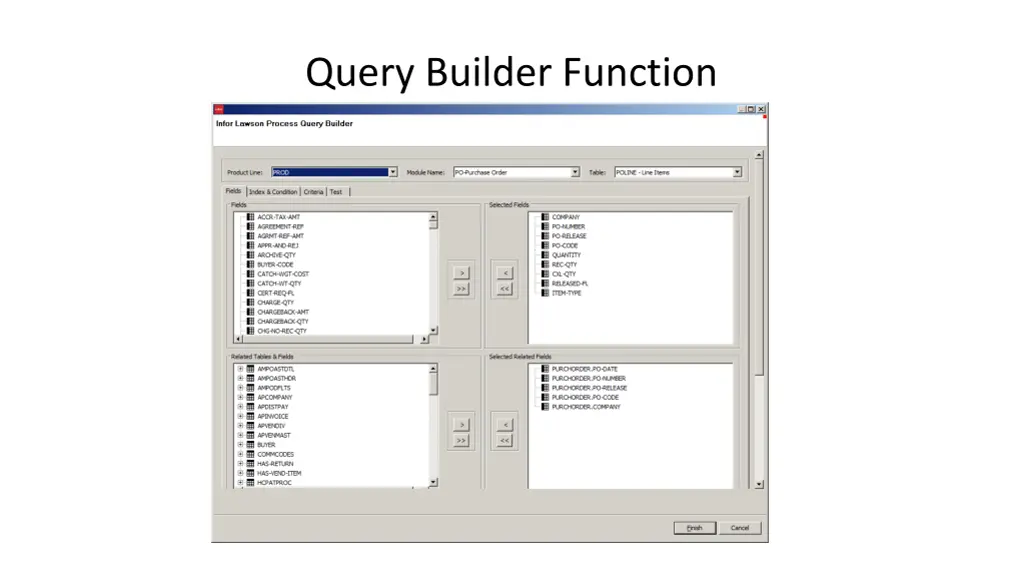 query builder function