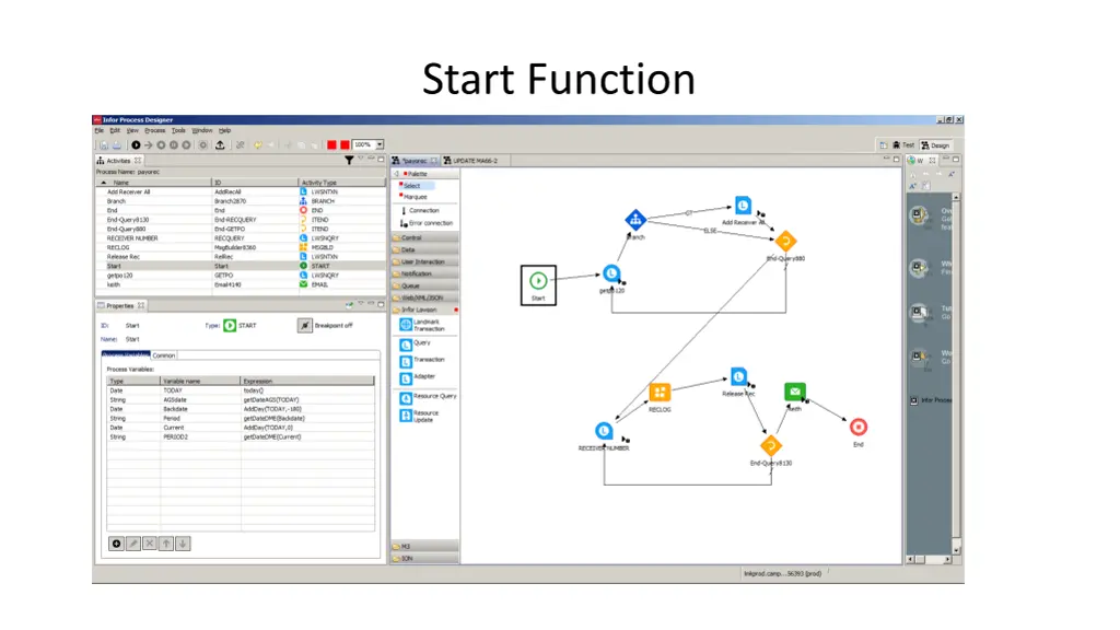 start function