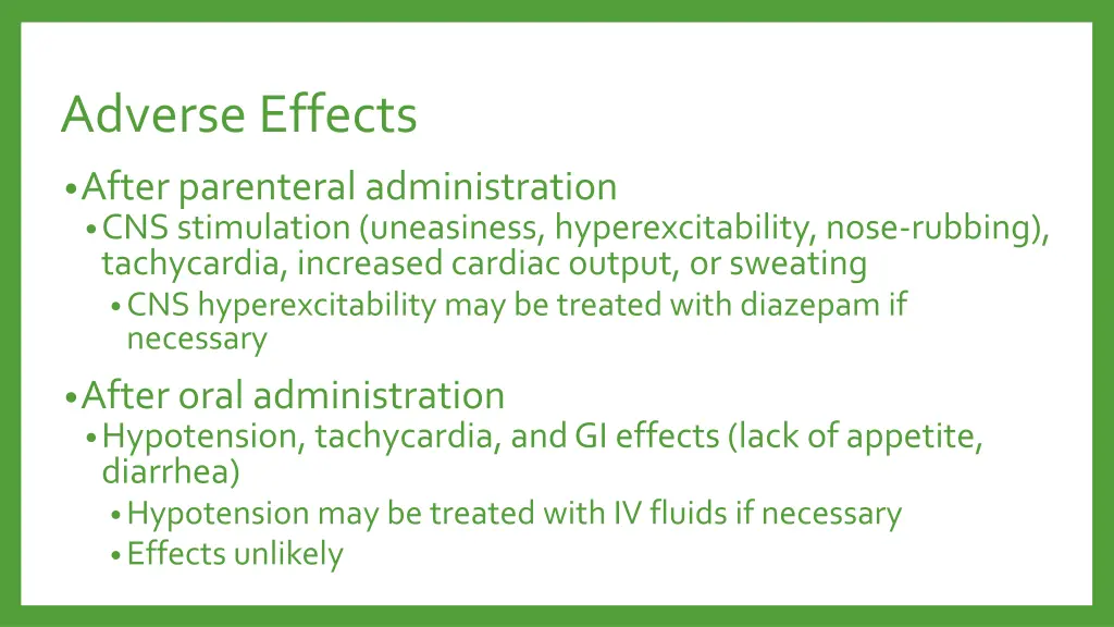 adverse effects
