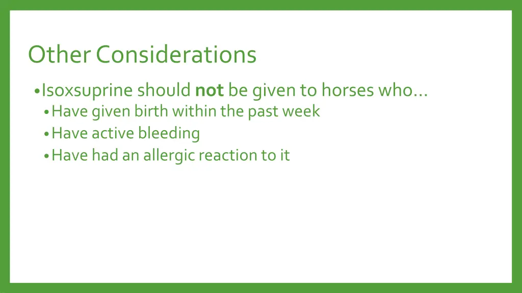 other considerations 1