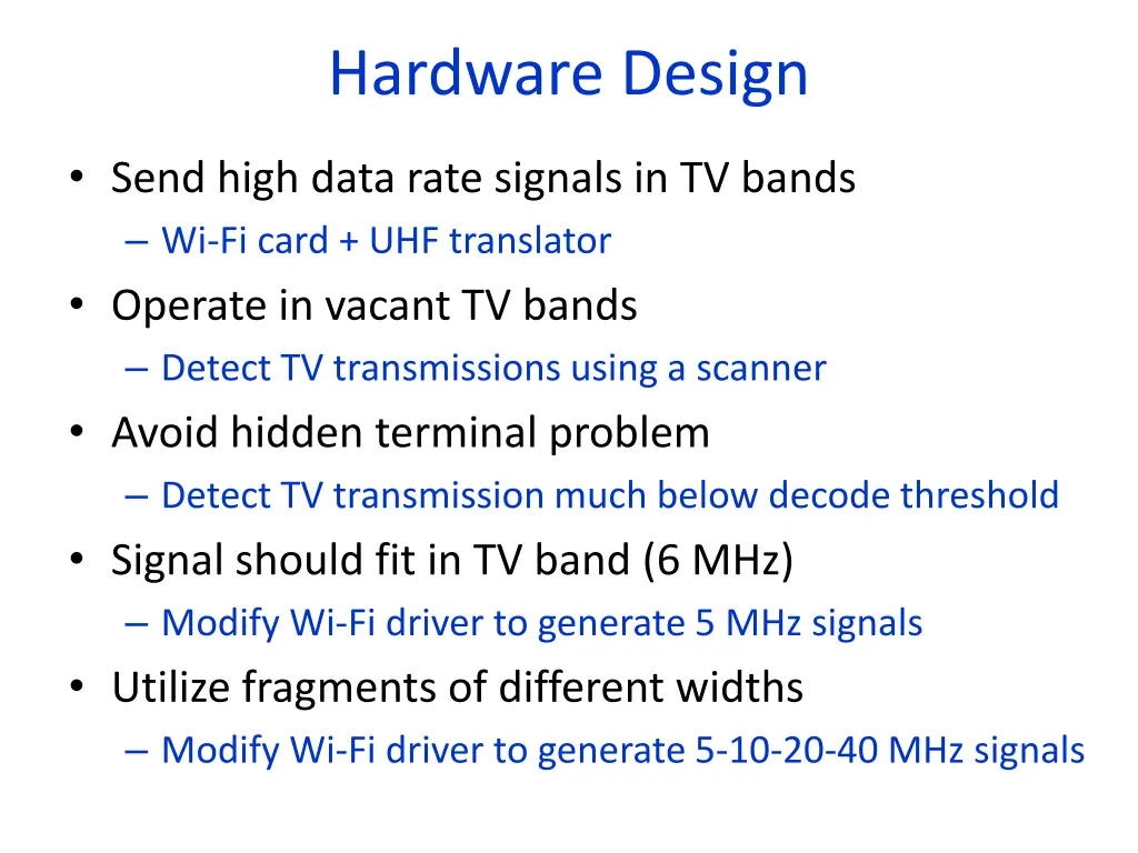 hardware design