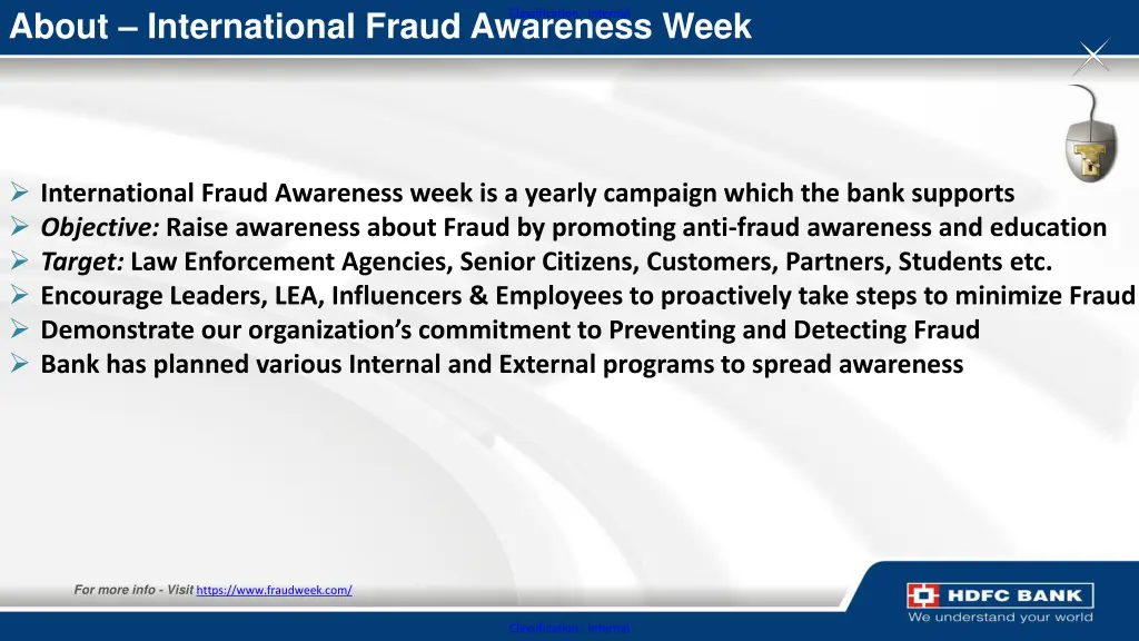 about international fraud awareness week