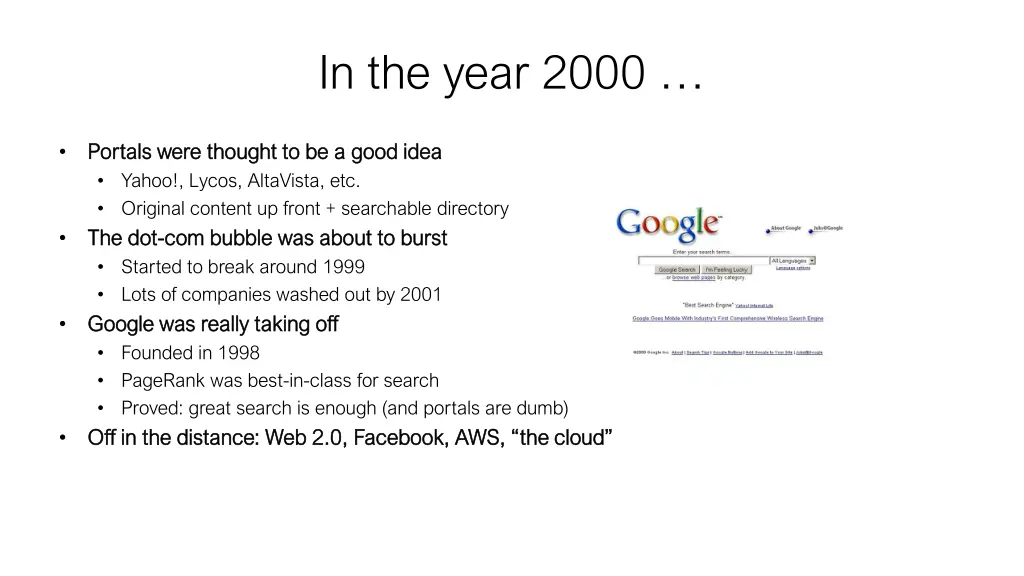 in the year 2000
