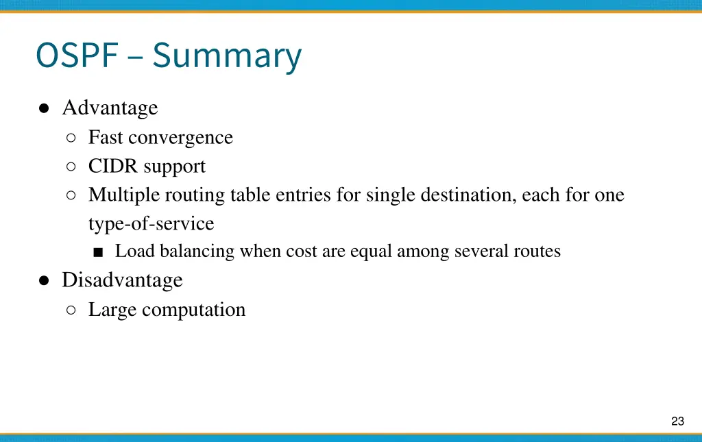 ospf summary