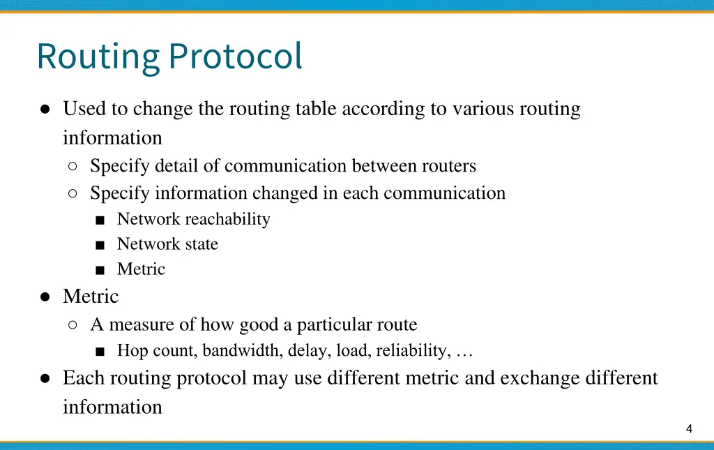 routing protocol