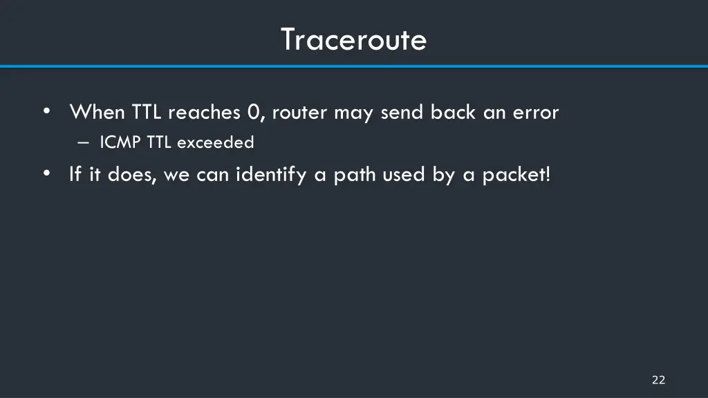 traceroute