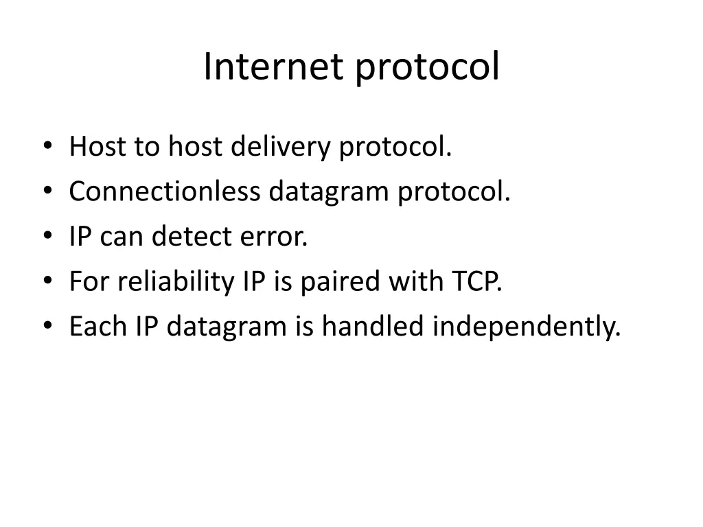 internet protocol
