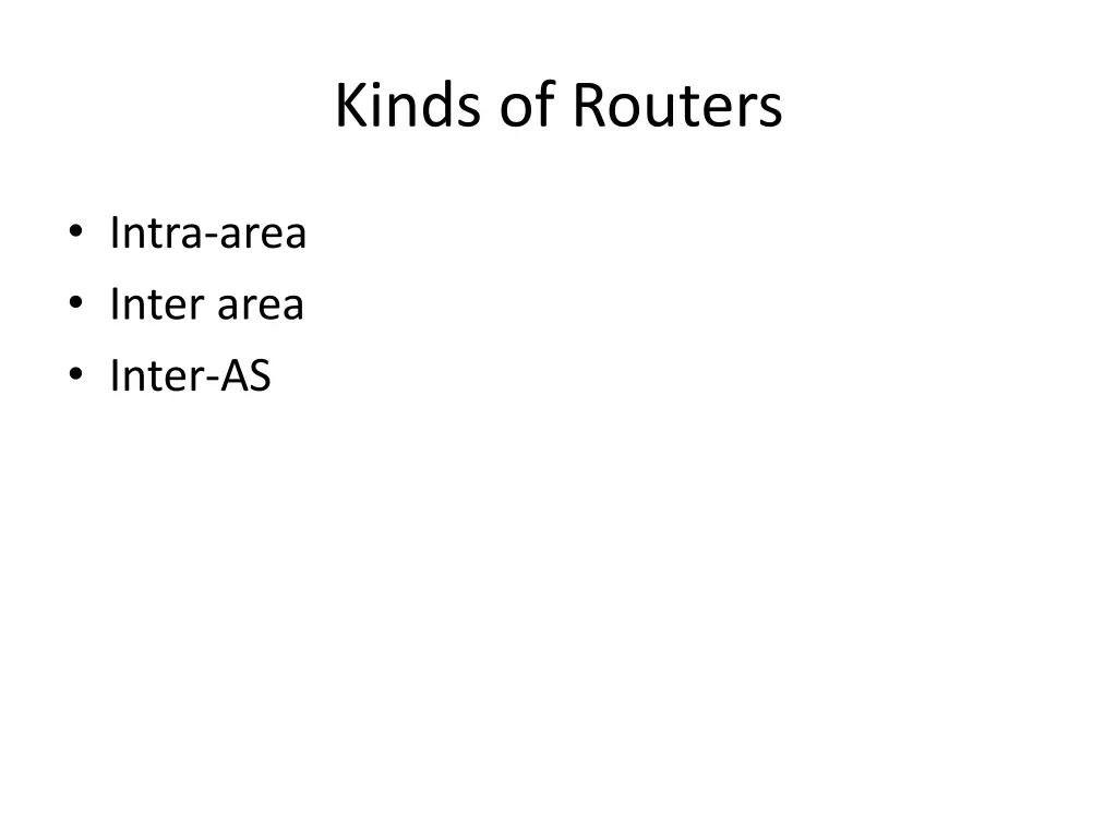 kinds of routers